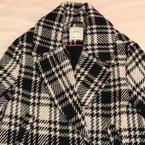 Zara oversized checkered coat